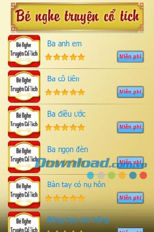 Bé nghe truyện cổ tích for Android