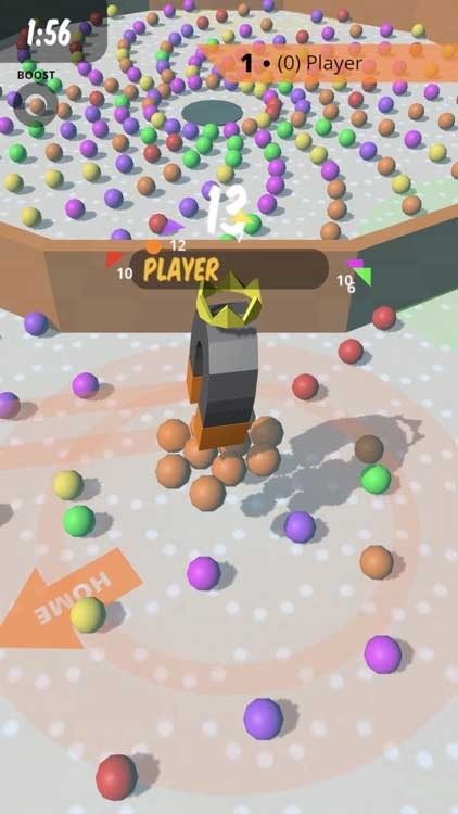 Sau 2 phút thi đấu, ai giành được nhiều bóng nhất sẽ trở thành người chiến thắng