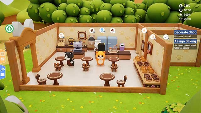 Thiết kế một không gian ấm cúng và thuê nhân viên mèo đến làm việc