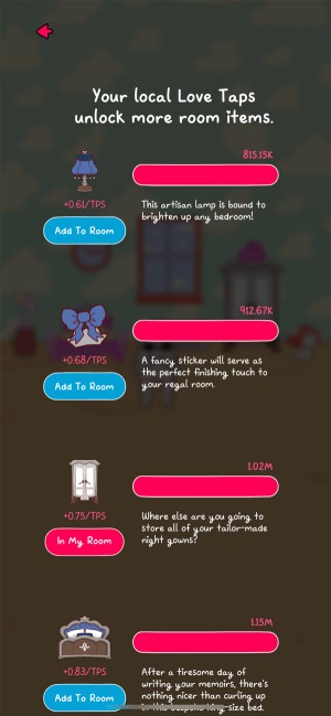 Mở khóa các vật phẩm cho căn phòng