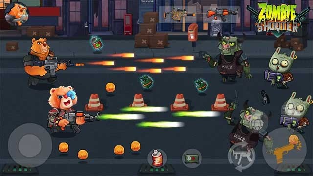 Tận hưởng những màn bắn súng vui nhộn trong Bear Gunner: Zombie Shooter cho Android