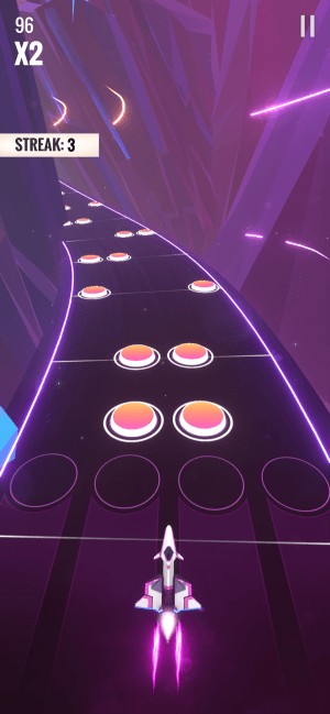 Beat Legend AVICII là game âm nhạc kết hợp với lái phi thuyền thú vị