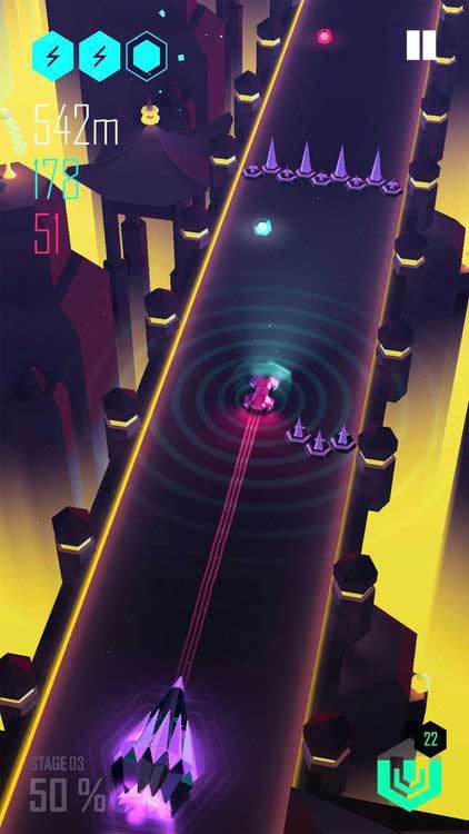 Điều khiển chiếc xe đua của bạn vượt chướng ngại vật và thu thập các nốt nhạc trên đường đi