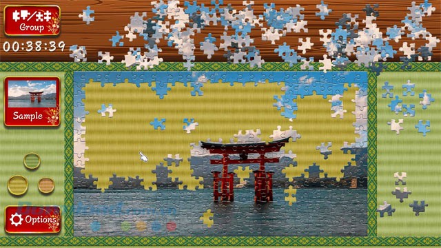 Trong game Beautiful Japanese Scenery - Animated Jigsaws, độ khó càng cao thì càng có nhiều mảnh cần ghép