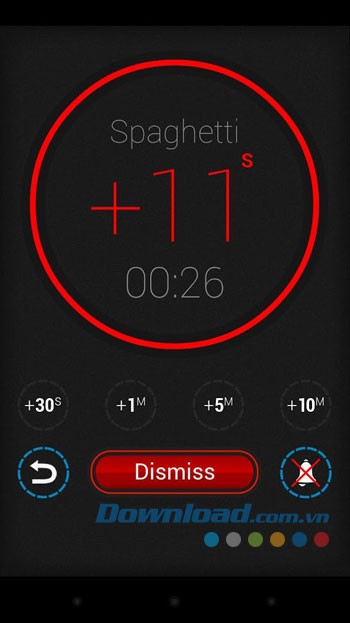 Giao diện thiết lập ứng dụng Beautiful Timer