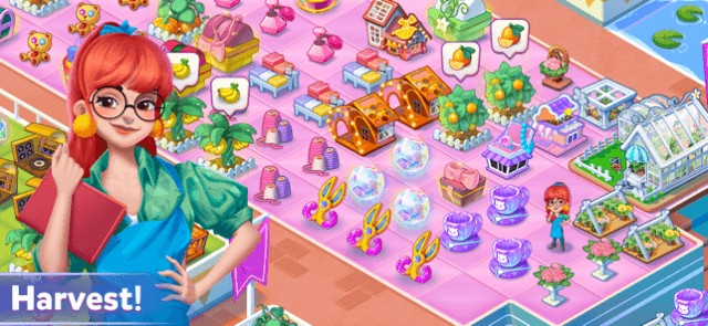 Hợp nhất và thu thập mọi thứ để xây dựng thị trấn trong Beauty Empire