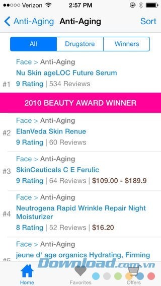 Ứng dụng giúp phái đẹp đưa ra lựa chọn thông minh khi mua mỹ phẩm - Beauty Product Reviews cho iOS