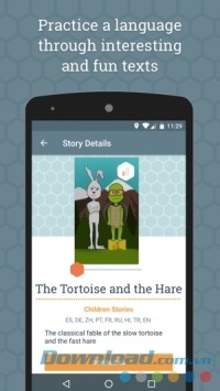 Beelinguapp cho Android dạy ngoại ngữ qua truyện cổ tích