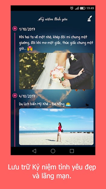 Tạo kỷ niệm tình yêu trên Been Love Memory Lite