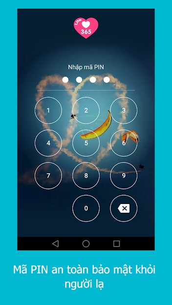 Đặt mã PIN bảo vệ