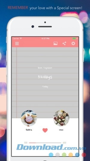 Been Together cho iOS nhớ ngày yêu