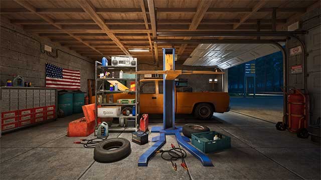 Dọn dẹp xưởng sửa chữa xe