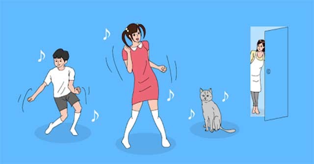 Behind You!! cho Android là game âm nhạc có lối chơi vui nhộn và hài hước