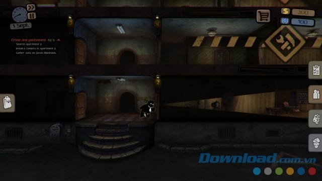 Điều khiển nhân vật theo dõi người khác trong game chiến thuật phiêu lưu Beholder