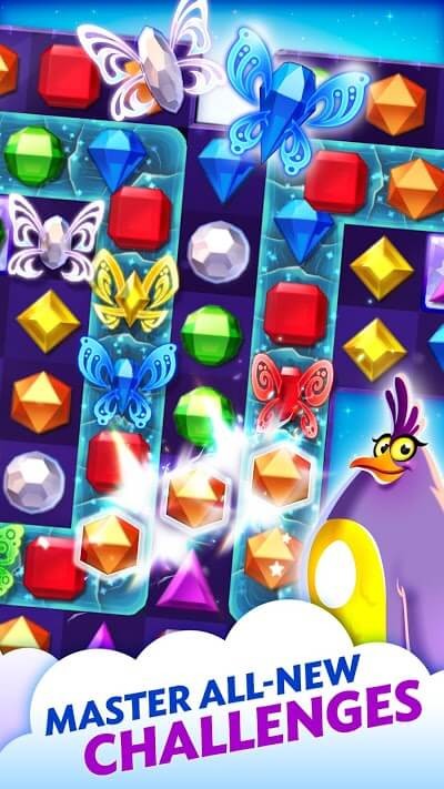 Giao diện màn chơi game Bejeweled Stars