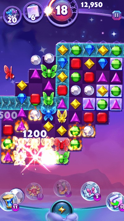 Chuỗi thử thách thú vị trong game Bejeweled Stars
