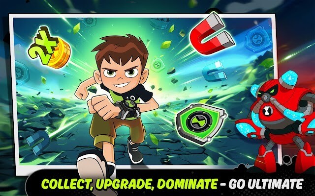 Phiêu lưu cùng anh chàng Ben Tennyson trong cuộc phiêu lưu người chạy vui nhộn trong game Ben 10: Alien Run