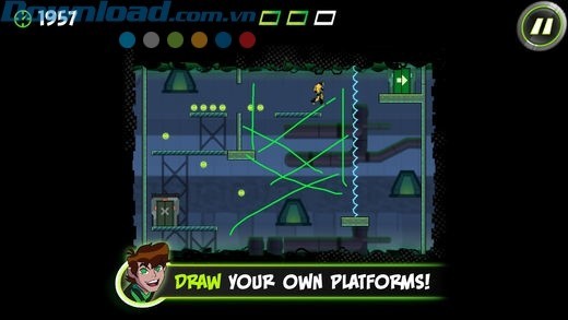 Vẽ đường để tạo đường đi cho Ben 10