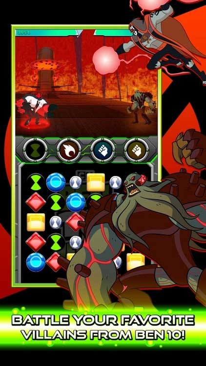 Chiến đấu chống lại tất cả nhân vật phản diện từ series phim Ben 10