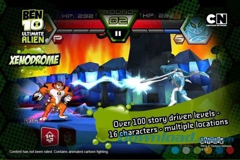 Ben 10 Xenodrome cho Android có hơn 100 câu chuyện cuốn hút