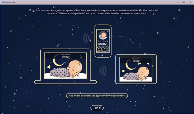 Mua ứng dụng Best Baby Monitor 1 lần và cài đặt trên nhiều thiết bị cùng lúc