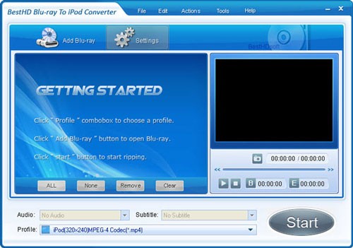 BestHD Blu-ray To iPod Converter