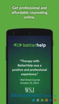 Ứng dụng tư vấn tâm lý BetterHelp cho Android