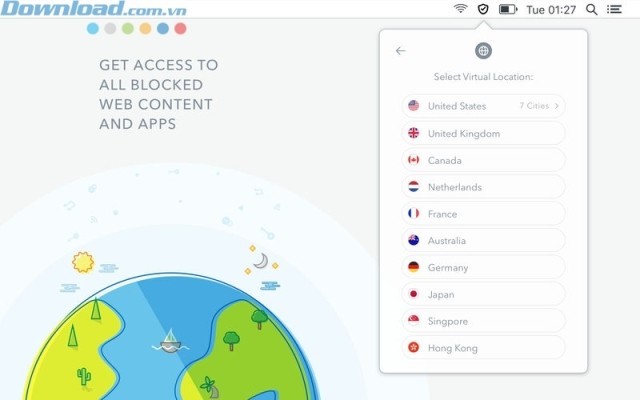 Truy cập vào các trang web bị khóa