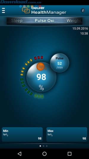 Xem mức độ bão hòa oxy trong máu