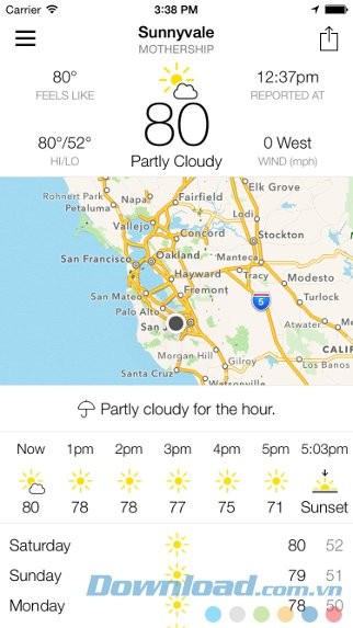 Ứng dụng thời tiết chính xác
