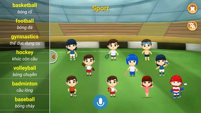 Nhiều bài học đa dạng phù hợp với trẻ em