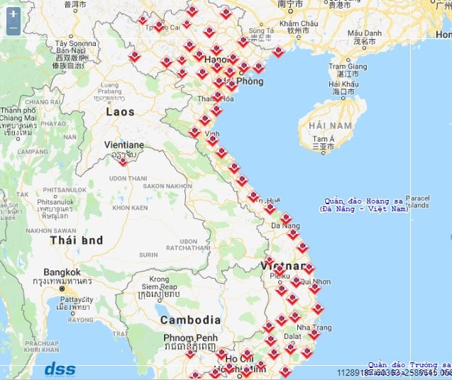 Hệ thống chi nhánh của BIDV trên cả nước