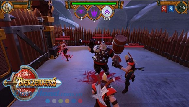 Giao diện game Bierzerkers