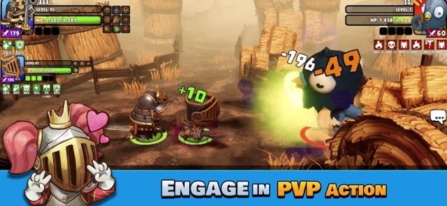 Tham gia vào các trận đánh PvP đầy hành động