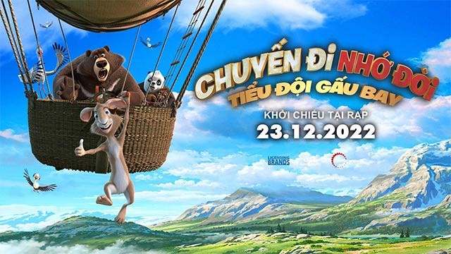 Poster phim Chuyến Đi Nhớ Đời: Tiểu Đội Gấu Bay khởi chiếu 23/12 tại các cụm rạp toàn quốc