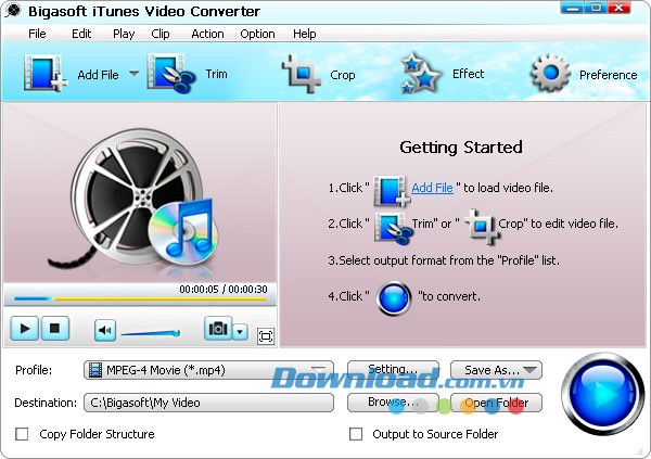 Bigasoft iTunes Video Converter