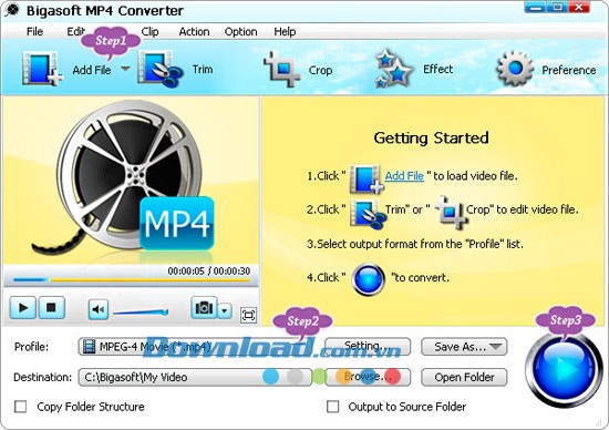 Bigasoft MP4 Converter