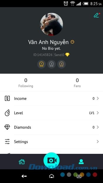 Trang cá nhân trên BIGO LIVE