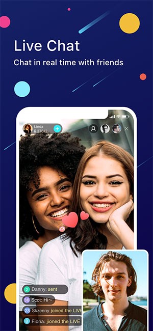 Trò chuyện trực tiếp với bạn bè trên BIGO LIVE app