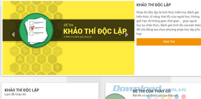 Đề thi khảo thí độc lập