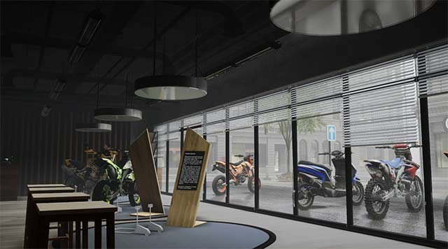 Trưng bày mô tô trong showroom, nâng cấp cửa hàng để thu hút nhiều khách hàng hơn nữa