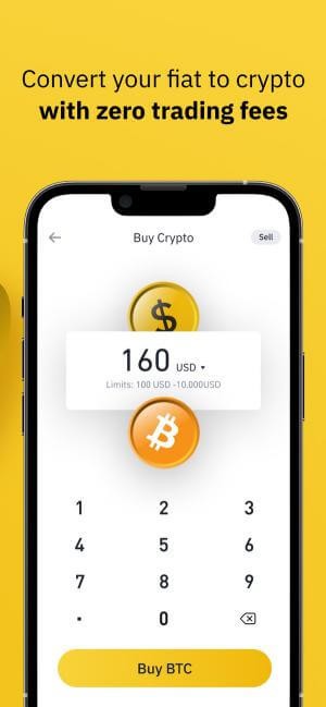 Chuyển tiền fiat thành tiền ảo không mất phí