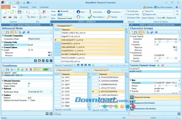 BinaryMark Password Generator