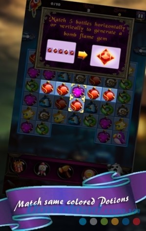 Kết hợp các bình đồng màu trong Birds Rescue Quest cho Android