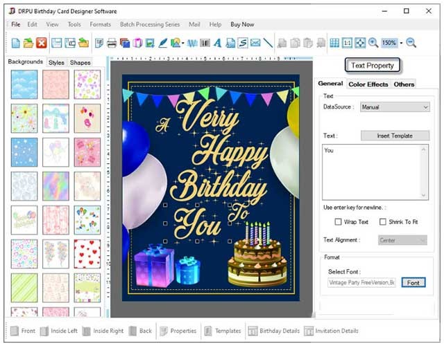 Birthday Cards Maker Software là phần mềm tạo Thiệp sinh nhật kỹ thuật số