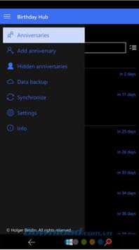 Nhắc nhở những ngày kỉ niệm