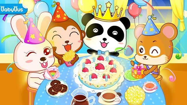 Tham dự bữa tiệc sinh nhật của gấu trúc trong game mô phỏng Birthday Party