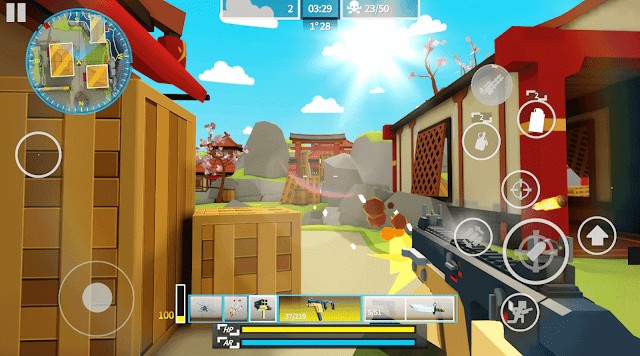 Bit Gun: Online Shooting Games cho bạn bước vào trận đấu súng nhiều người chơi trực tuyến hấp dẫn