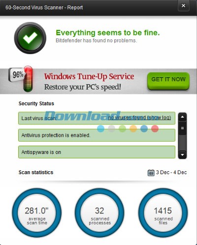 Bitdefender 60-Second Virus Scanner