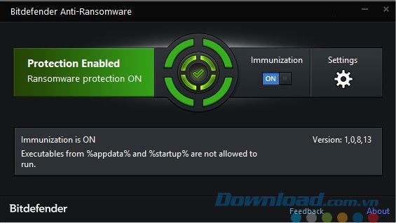 Tính năng ngăn chạy file thực thi